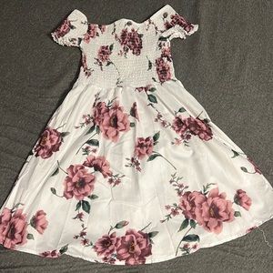 Cupshe White Floral Dress